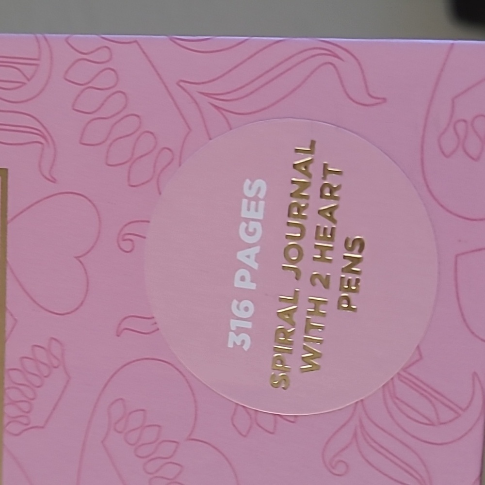 Pink Spiral Journal with Crown Design - Picture 3 of 11